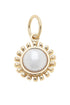 Pearl Coin Charm in Ivory