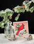 Winter Cardinal Swedish Cloth