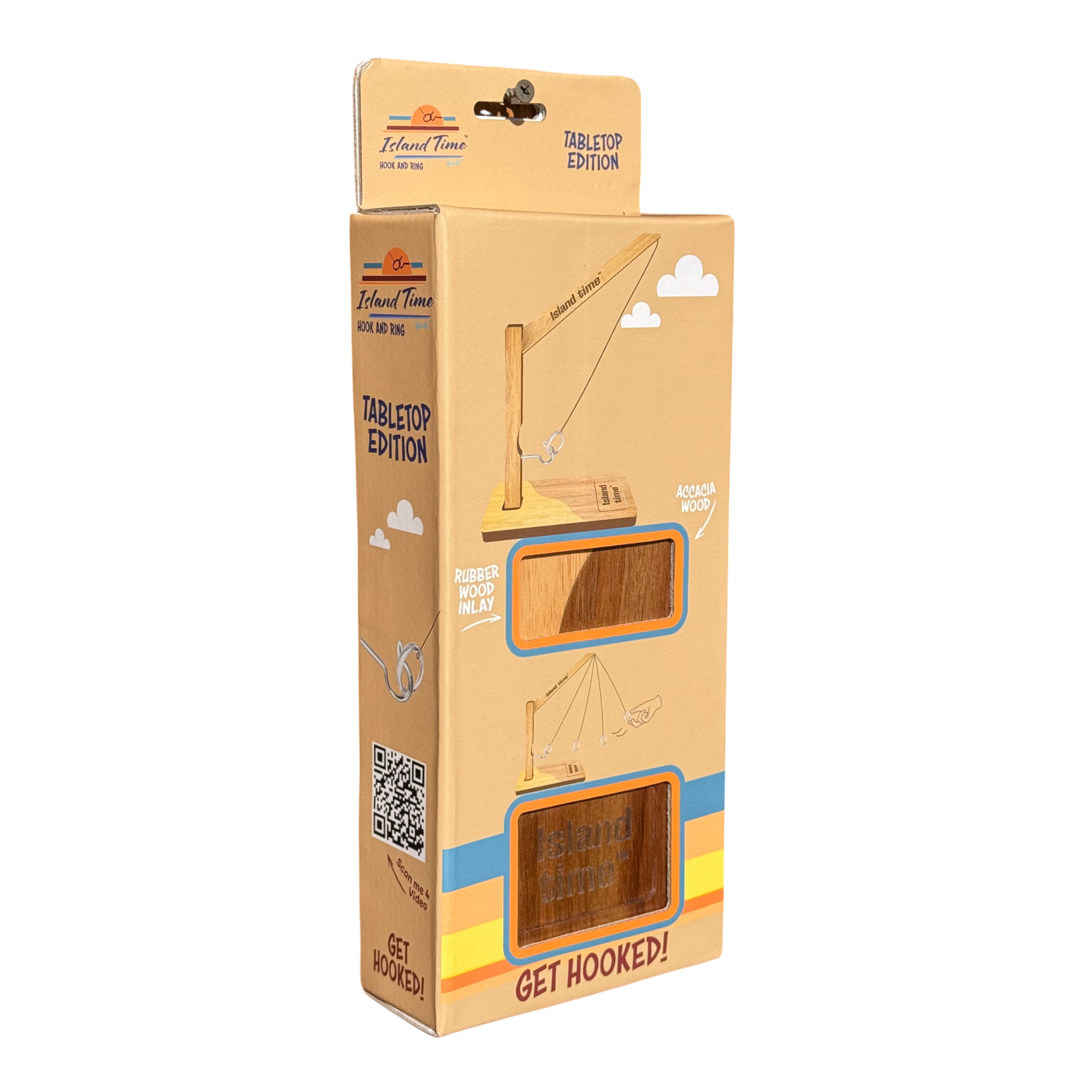 Hook and Ring Tabletop – Compact Wooden Bar Game