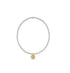 Classic Mixed Metal 2mm Bracelet - Inspire Small Gold Disc by enewton