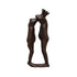 Cast Iron Kissing Frog Prince, Distressed Brown