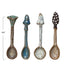 Stoneware Spoon w/ Mushroom Handle, 4 Styles (Each One Will Vary)