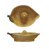 Hand-Painted Stoneware Lemon Shaped Juicer, Yellow