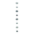 Hand-Blown Glass Bubble Garland, Blue