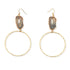 Alys - Taupe Stone Earring