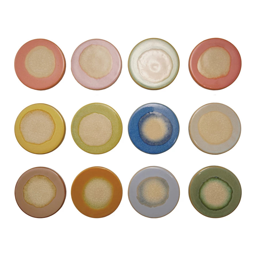 4" ROUND STONEWARE TRIVET/COASTER