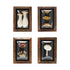Wood Framed Convex Plastic Shadow Box Wall Décor, 4 Styles
