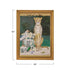 Wood Framed Canvas  Cheetah & Urn, Antique Gold Finish