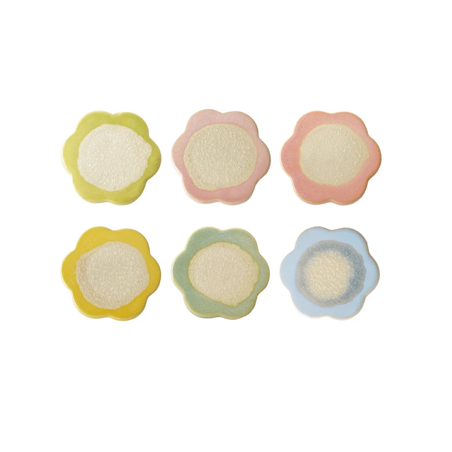 Stoneware Flower Shaped Trivet/Coaster