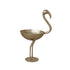 Cast Aluminum Flamingo Shaped Bowl, Gold Finish