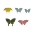 Ceramic Butterfly Shaped Dishes, Set of 5