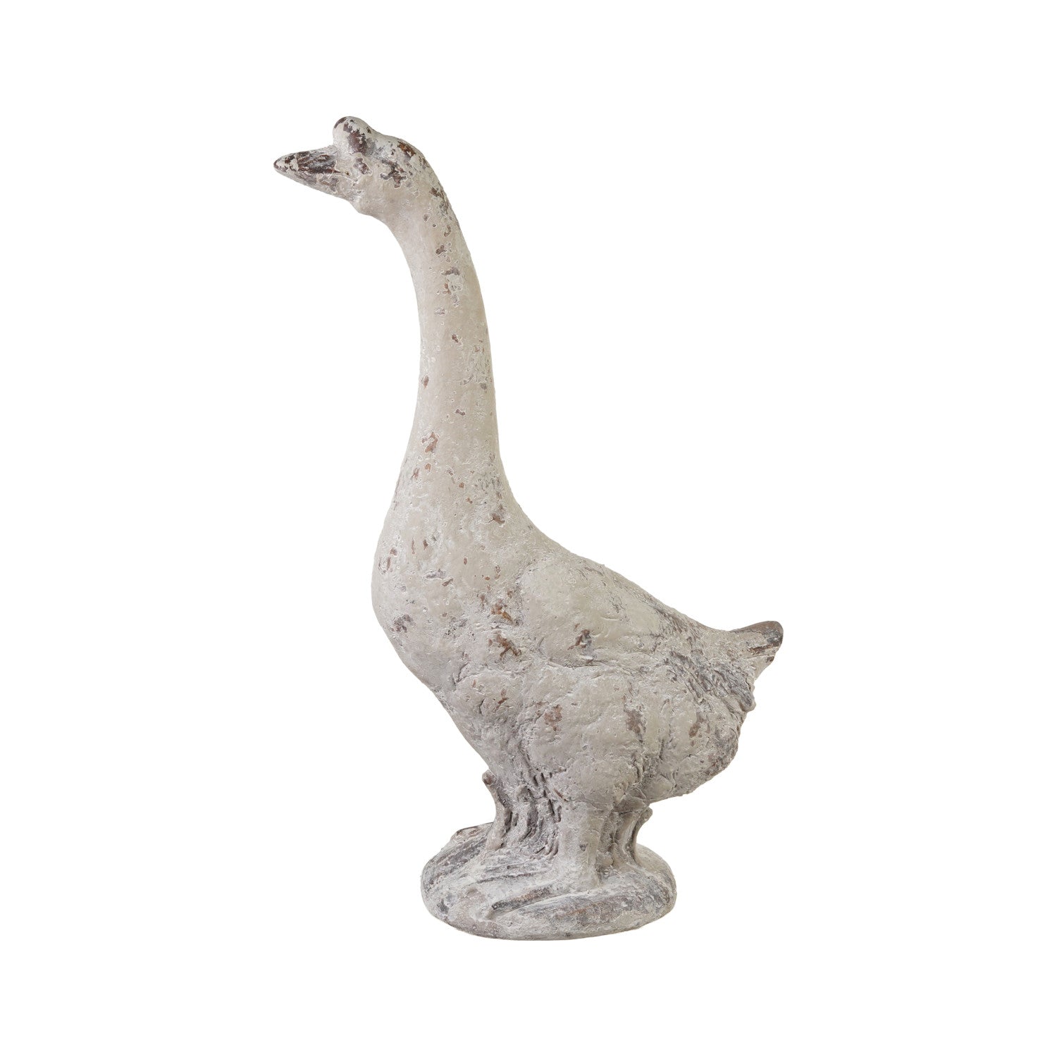 Resin Standing Goose, Heavily Distressed Finish
