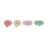 Stoneware Speech Balloon Shaped Dish with Words, 4 Styles