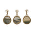 Pewter Hanging Wall Decor with Bow and Landscape on Canvas, 3 Styles