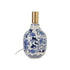 Stoneware Table Lamp with Floral Pattern