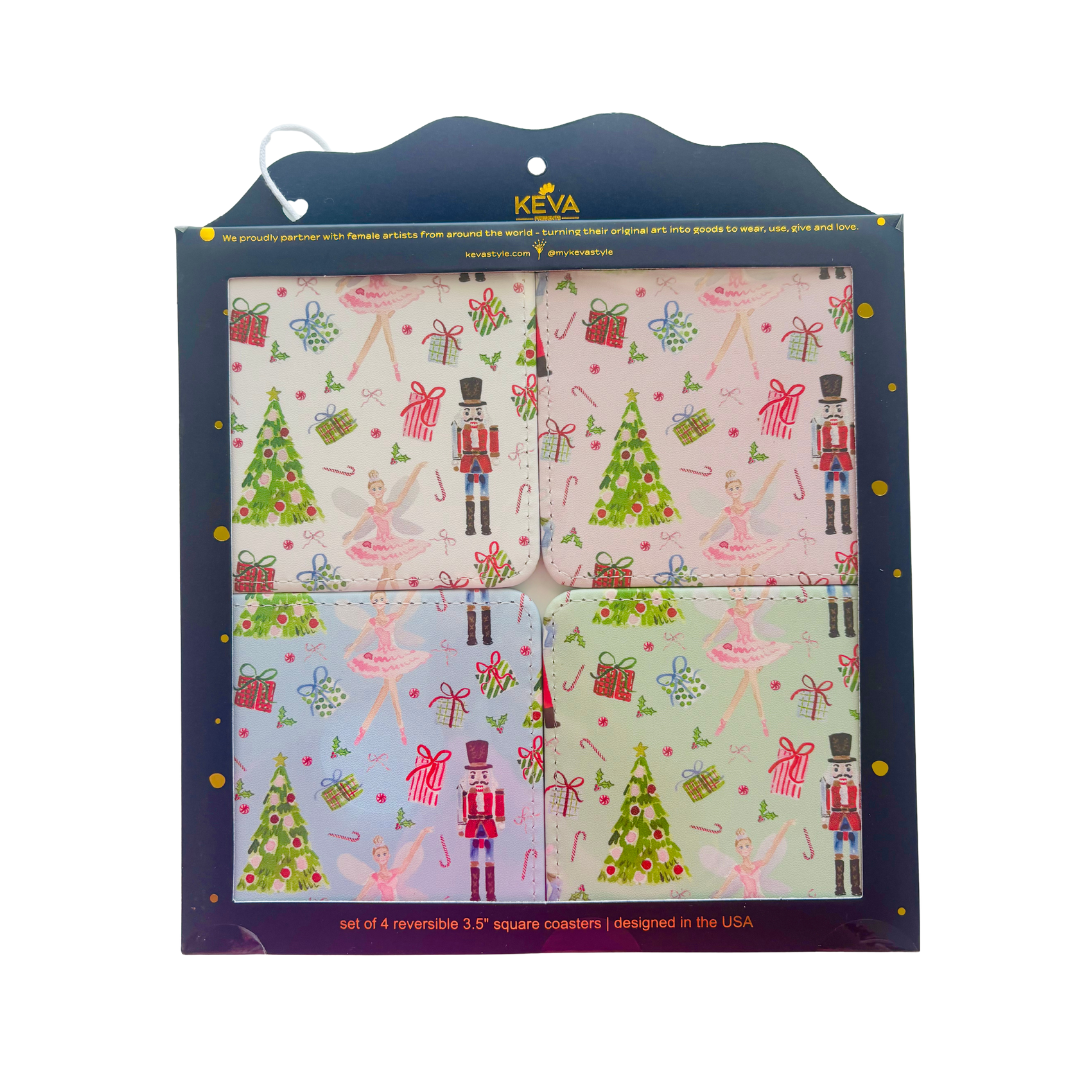 Nutcracker Ballet Coasters Set of 4