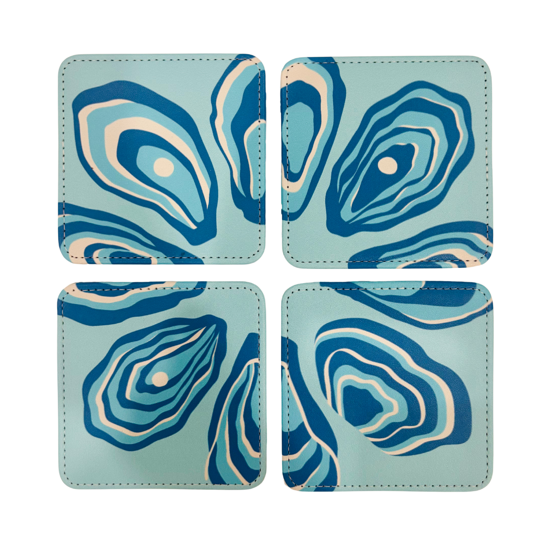 Oyster Twist Coasters Set of 4