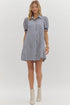 Mindy Midi Stripe Pattern Dress