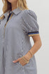 Mindy Midi Stripe Pattern Dress