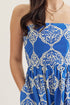 Sally Mae Printed Embroidered TubeDress