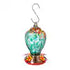 Blue Art Glass Hummingbird Feeder