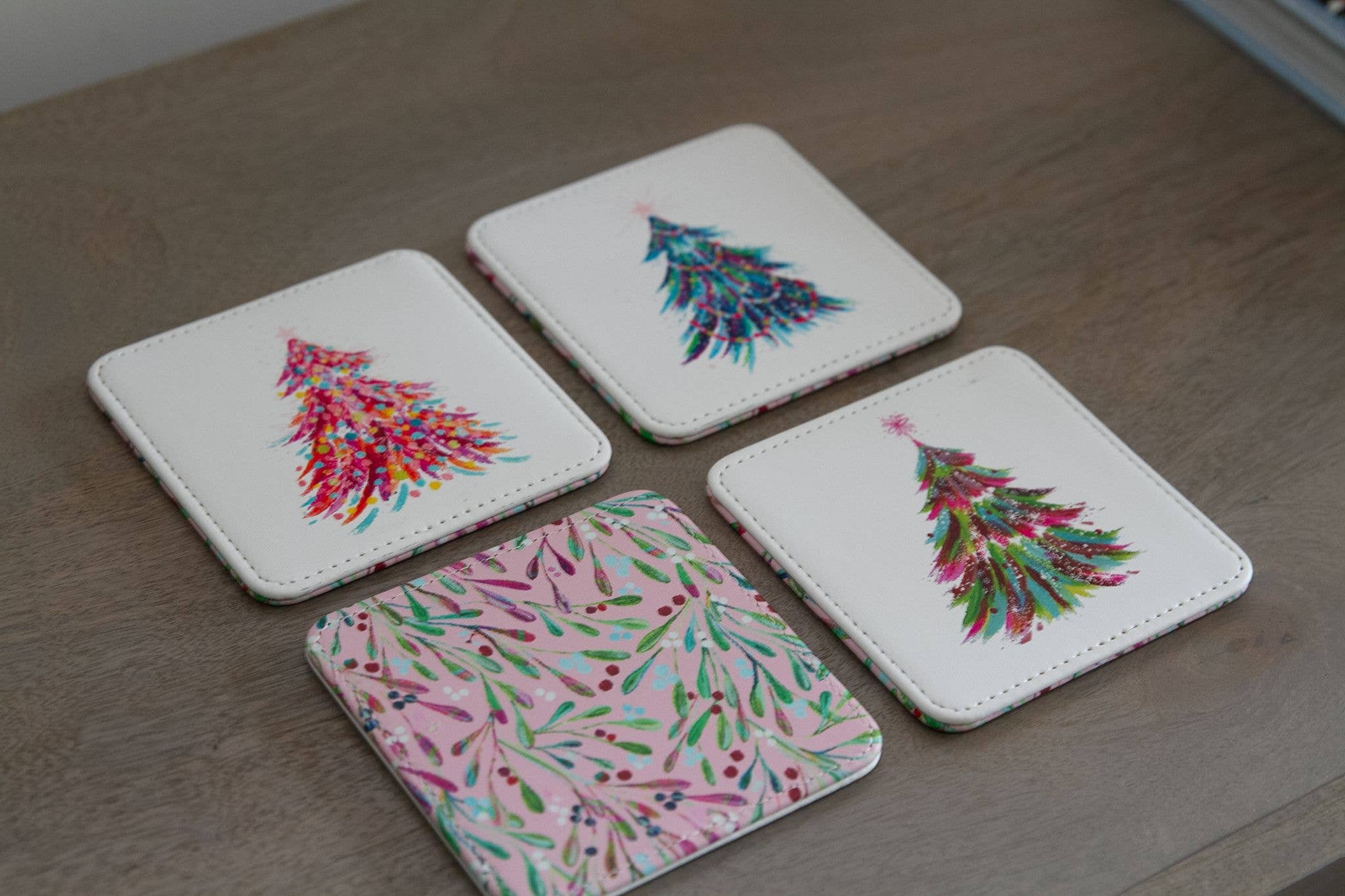 Spruce & Berries Coasters Set of 4