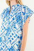 Lizzie Short Sleeve Print Button Down Dress