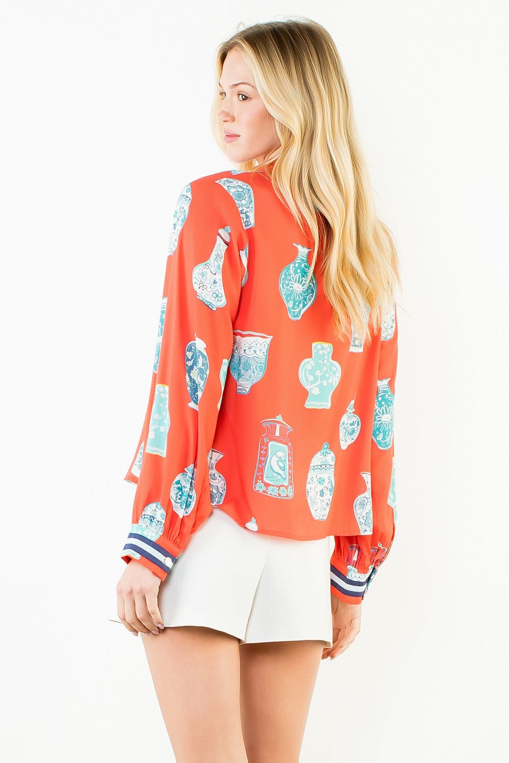 Marly Long Sleeve Vase Top