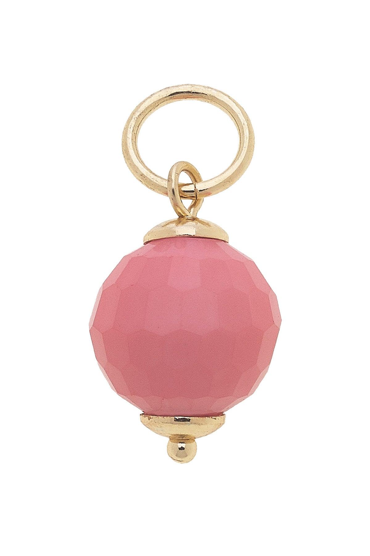 Resin Bead Charm in Pink