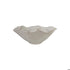 Stoneware Ruffled Bowl W 3D Birds on Rim