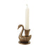 Cast Iron Swan Shaped Taper Holder