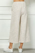 TAYLOR BOUCLE TEXTURED WIDE CROPPED PANTS - A. Dodson's