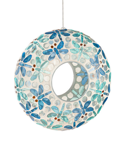Mosaic Circle Bird Feeder Dragonfly