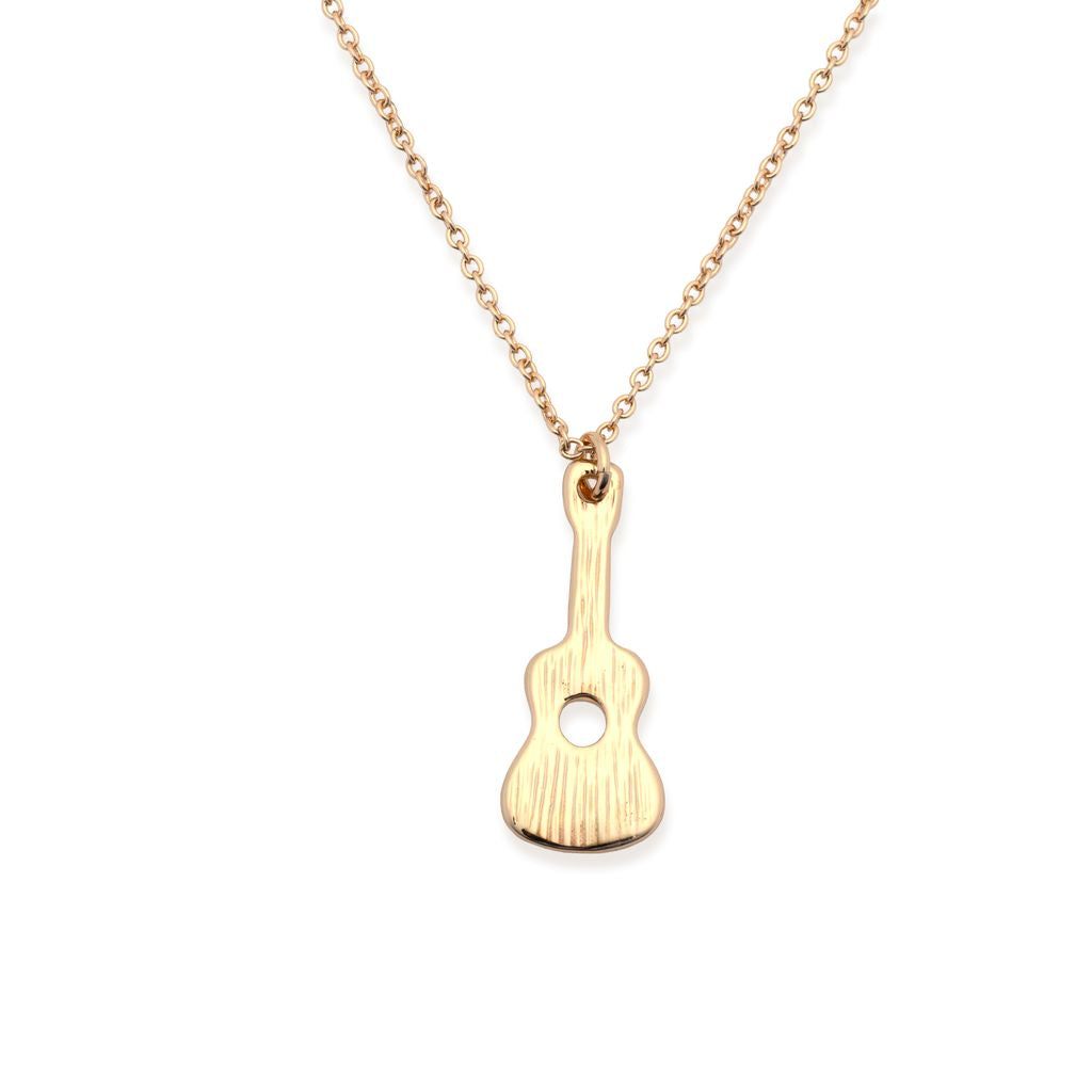 Austin - Gold Small Guitar Necklace