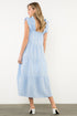 Jessie Flutter Sleeve Striped Tiered Dress