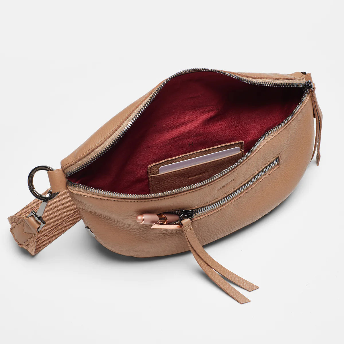 Hammitt Charles Leather Belt Bag in Biscotti - A. Dodson's