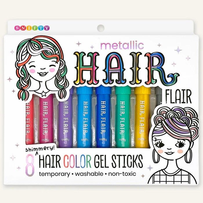 SNIFTY Metallic Hair Flair Gel Sticks