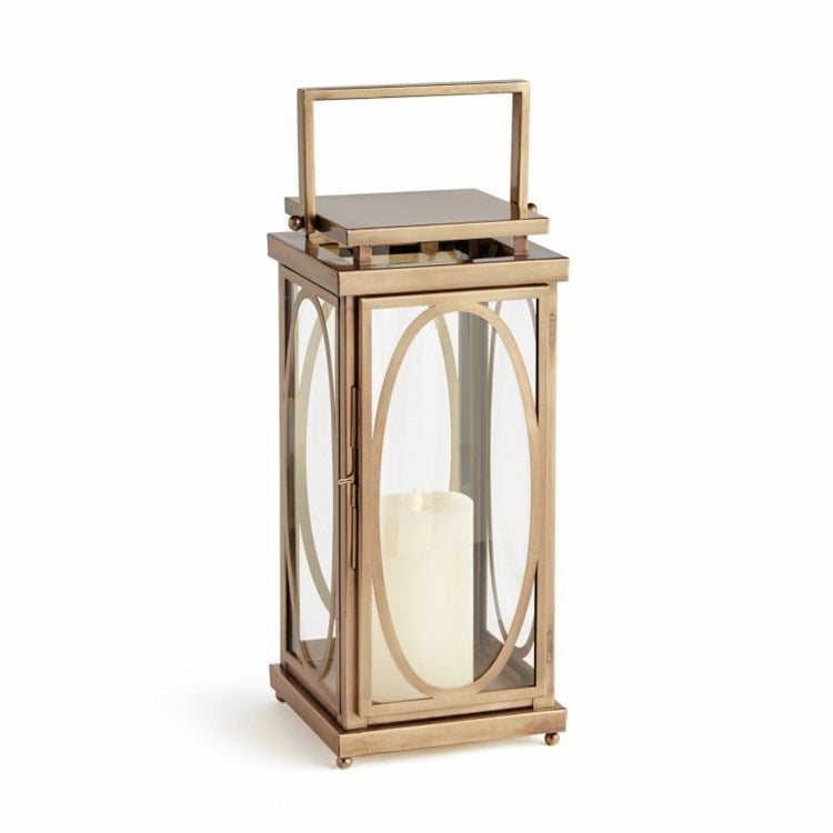 GOLD JACE LANTERN SMALL BY NAPA HOME & GARDEN - A. Dodson's