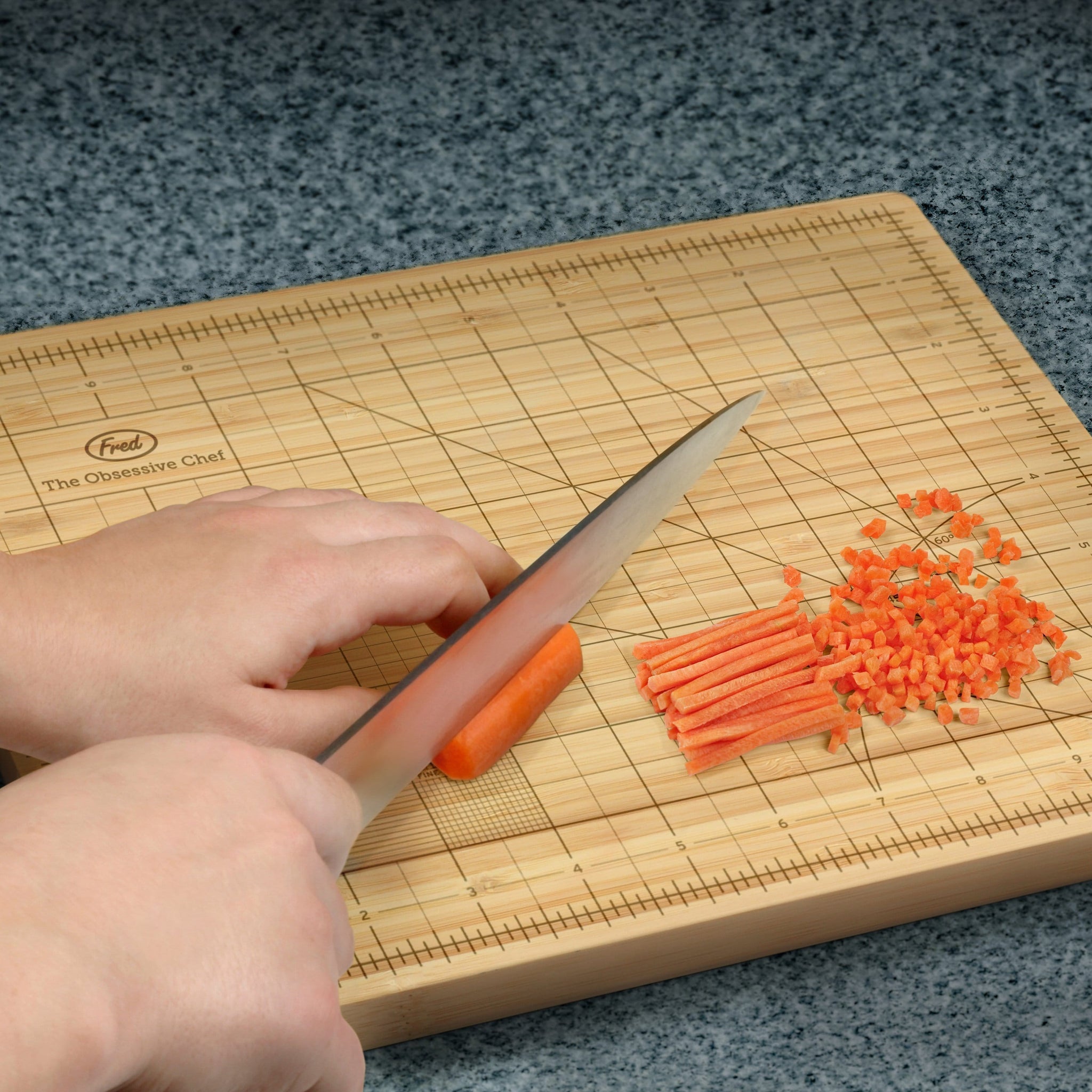 Obsessive Chef Bamboo Cutting Board by Fred