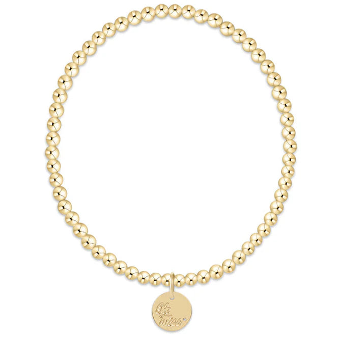 enewton extends - gameday ecollegiate classic gold 3mm bracelet -ole miss disc