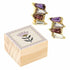 Lavender Flower Earring Set with Wood Gift Box by Santa Barbara Design Studio