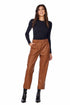 Ballard Leather Pant Brown By Mud Pie