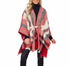 Brinley Belted Poncho, Red By Mud Pie