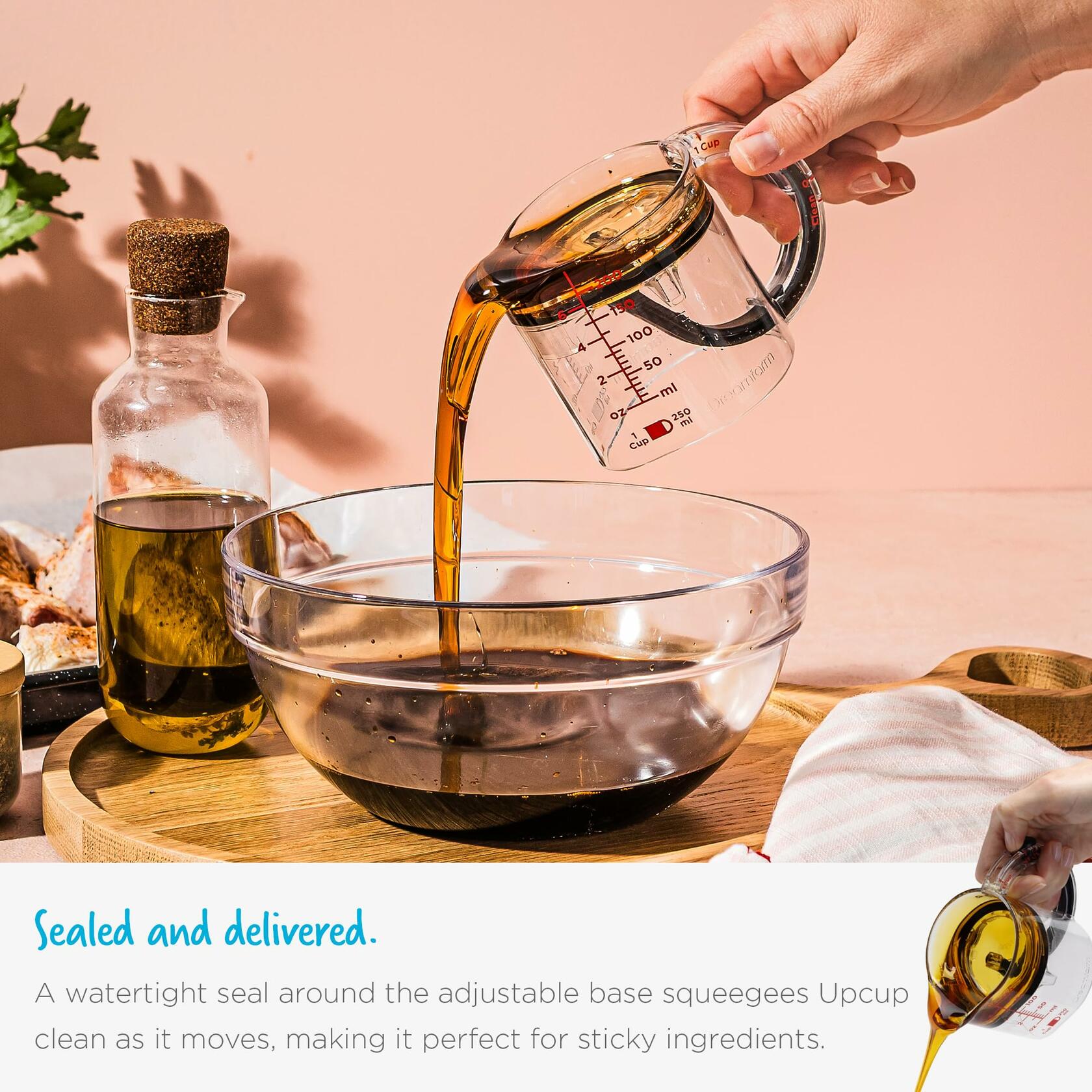 Upcup All-In-1 Adjustable Measuring Cup By Dreamfarm