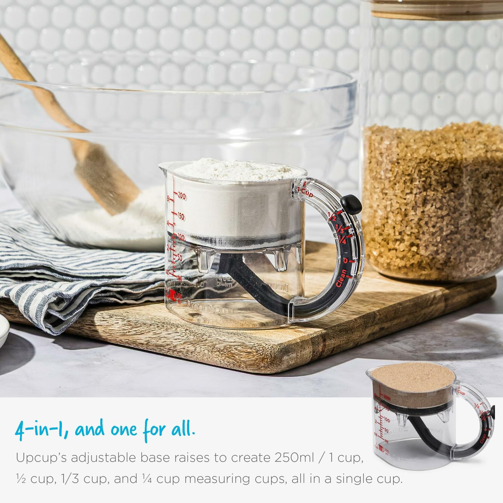 Upcup All-In-1 Adjustable Measuring Cup By Dreamfarm