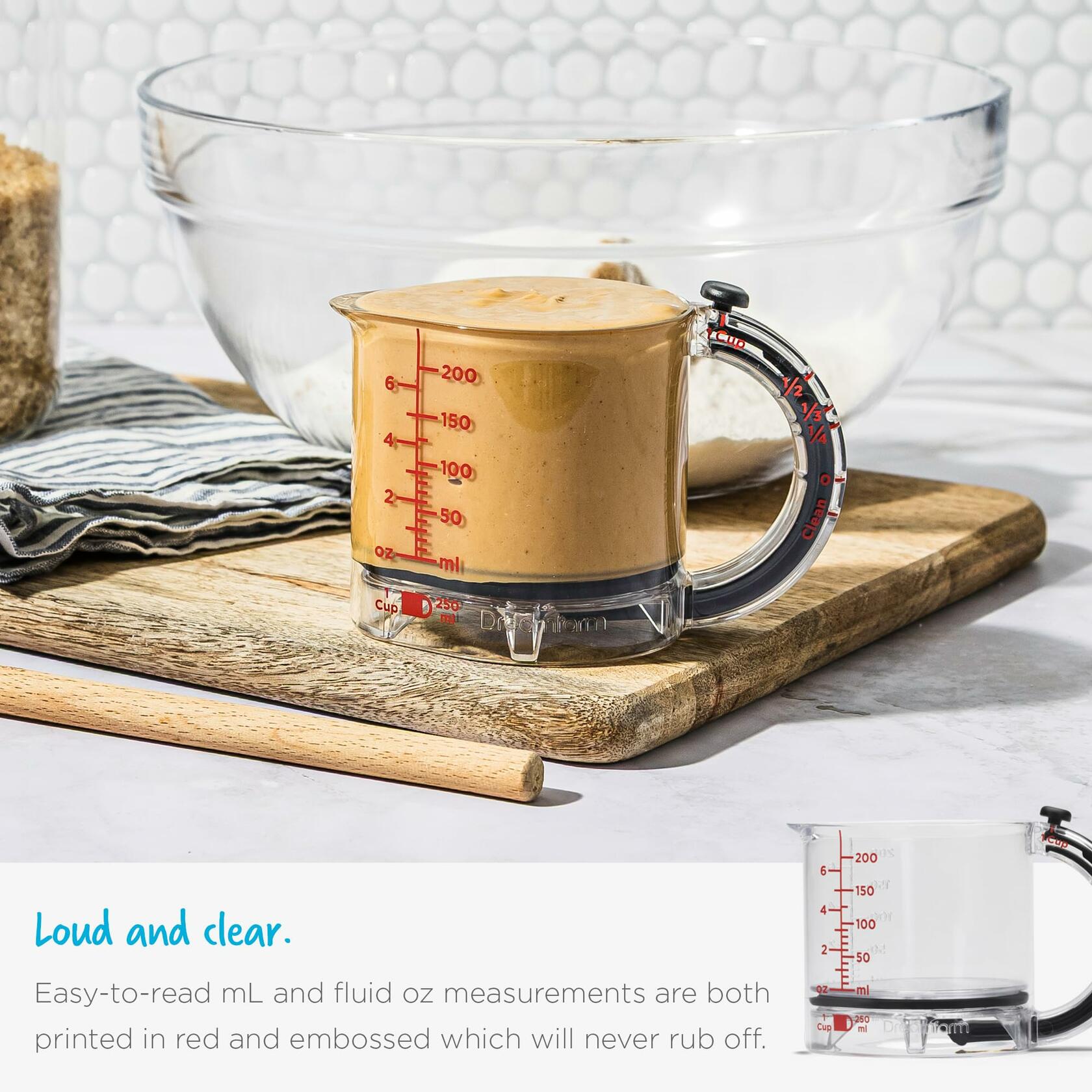 Upcup All-In-1 Adjustable Measuring Cup By Dreamfarm