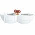 Football Double Dip Server with Toothpicks by Mud Pie