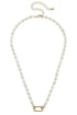 Piper Pearl Charm Necklace Base in Ivory