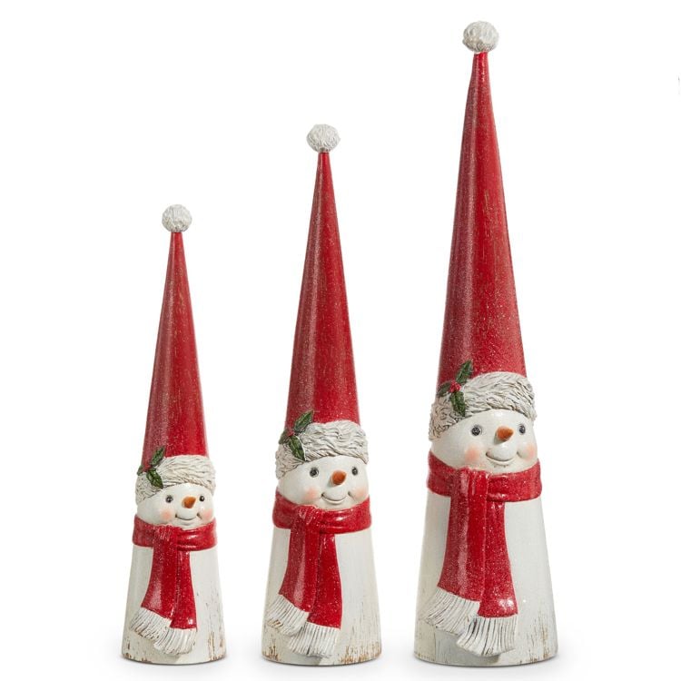15" Cone Snowmen