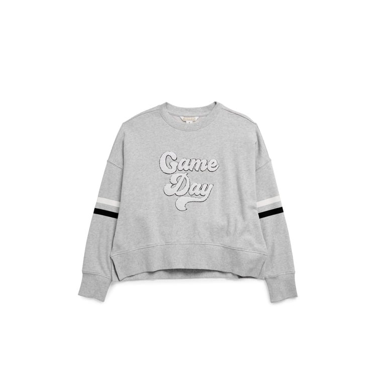 ASSORTED SET OF 6 "GAME DAY" RELAXED SWEATSHIRTS,GREY